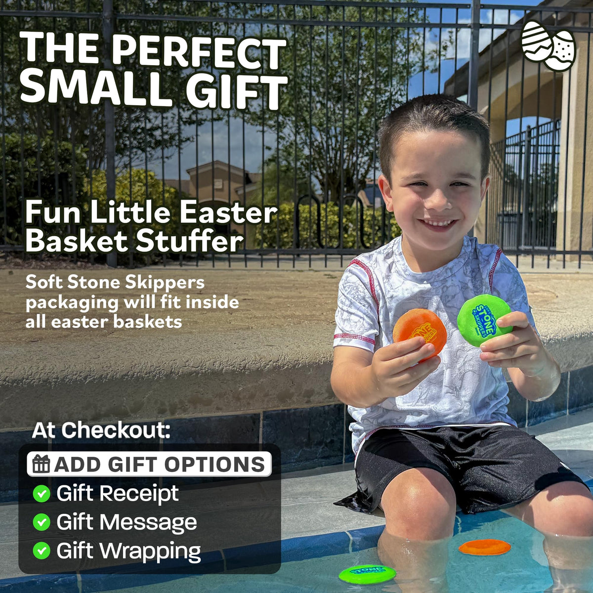 Refresh Sports Soft Stone Skippers – 4-Pack Water Skipping Discs for Kids, Pool & Beach Fun