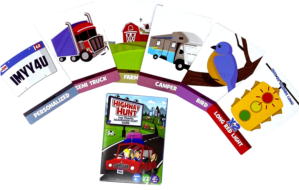 Regal Games Travel Outdoor Scavenger Hunt – 54 Cards for 2-8 Players