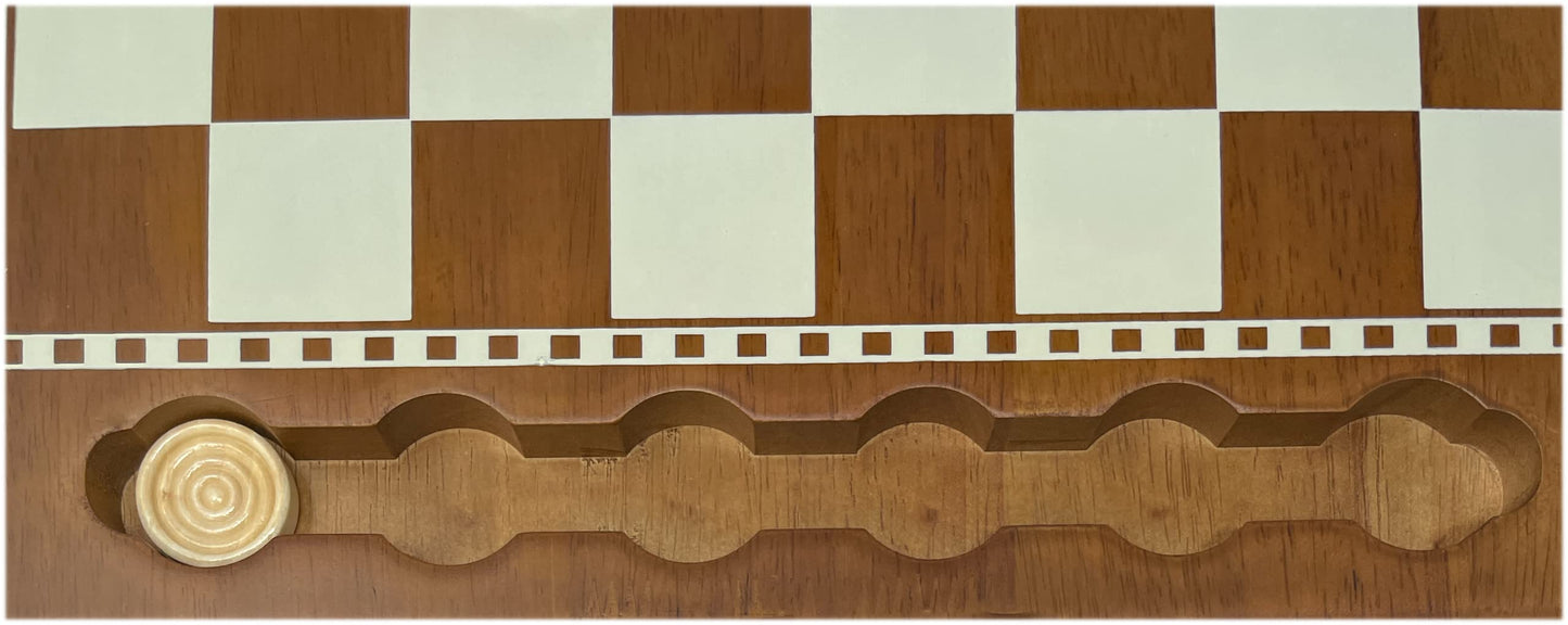 Regal Games Luxury Checkers Board Game – Classic Wood Set with 24 Pieces (Ages 8+)