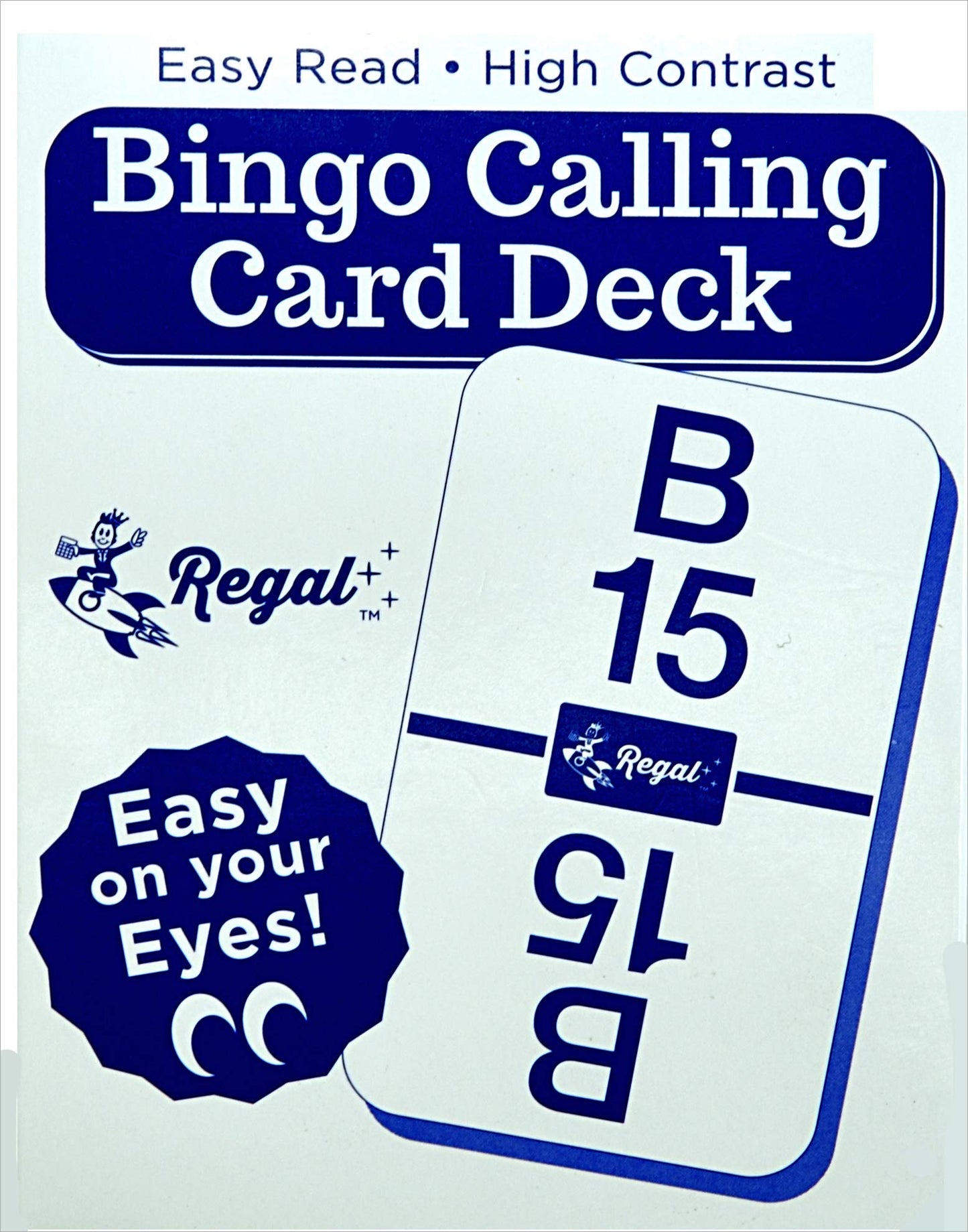 Regal Games Bingo Calling Cards Deck – 75 Reusable Cards for Family Fun (B1-O75)