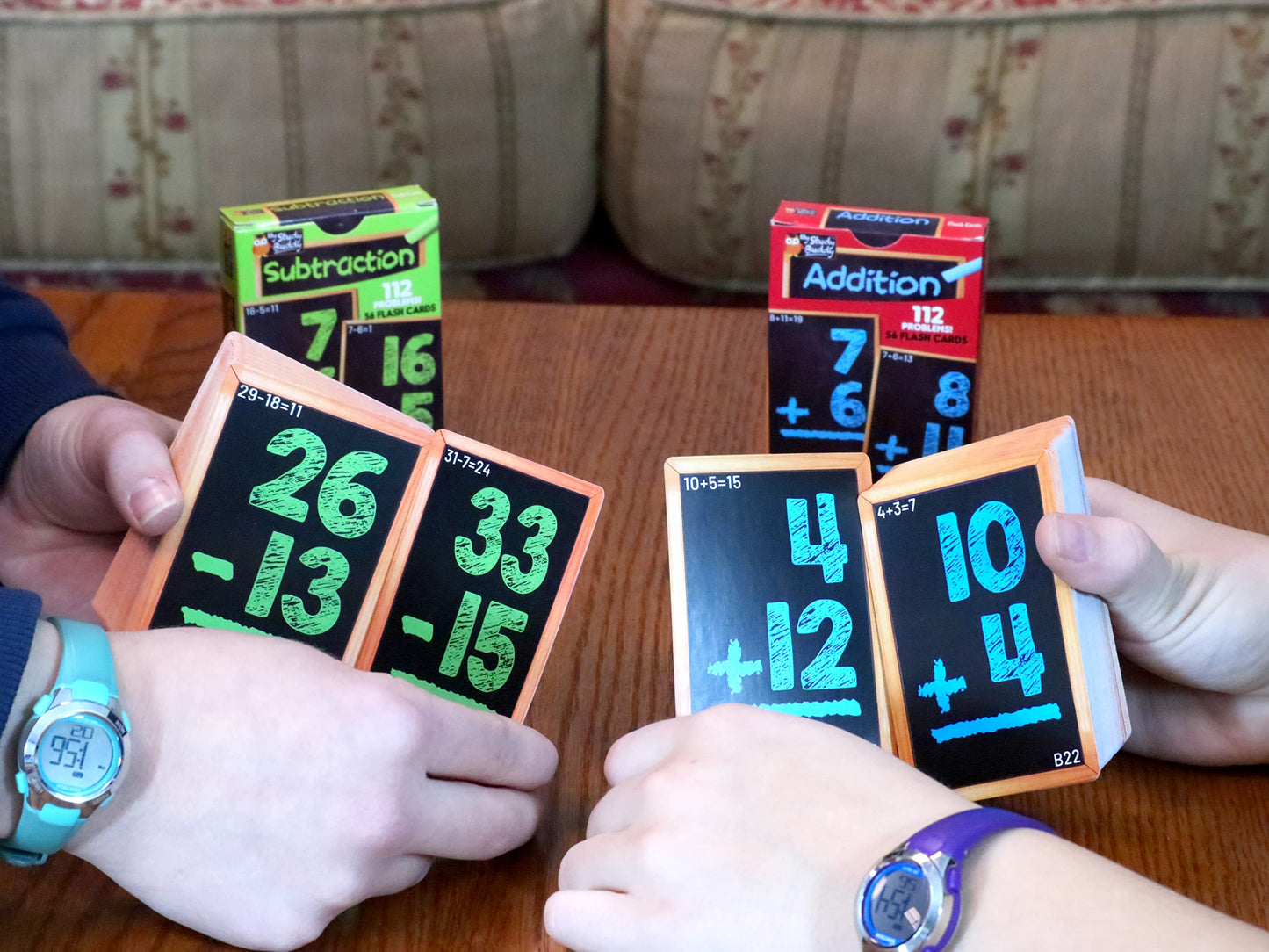 Regal Games Math Flash Cards for Addition & Subtraction – 112-Card 2-Pack for 1st–3rd Grade