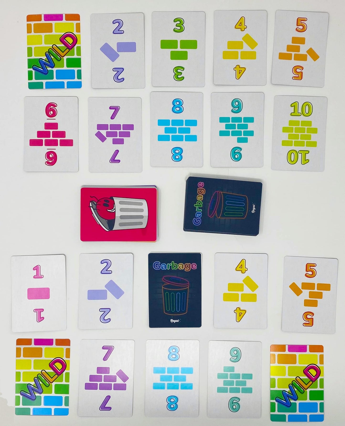Regal Games Garbage Monsters Card Game – 2-4 Players, Travel Pack (16 Cards)