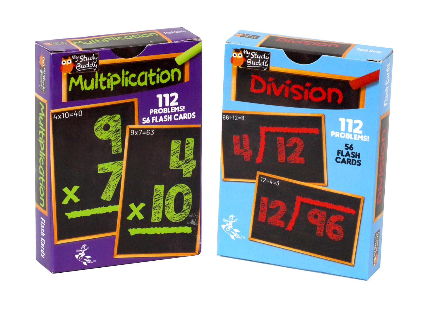 Regal Games Math Flash Cards – Multiplication & Division for 1st–3rd Grade (112 Cards, 2-Pack)
