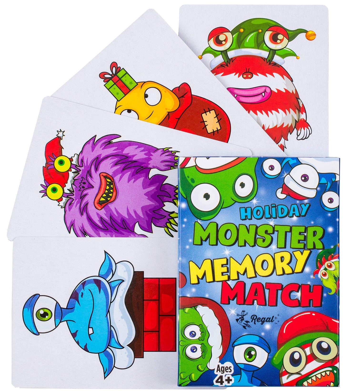 Regal Games Card Games for Kids – Holiday-Themed Go Fish, Crazy 8s, Old Maid & More (6-Set)