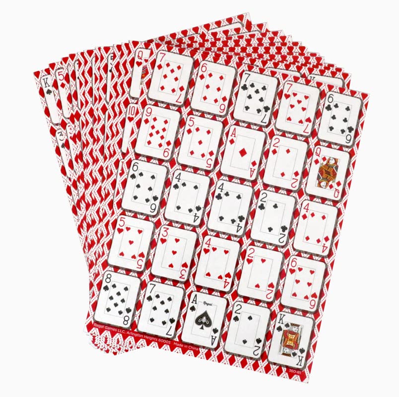 Regal Games Poker Keeno Bulk Set – 12 Double-Sided Boards, 200 Chips, 24 Layouts