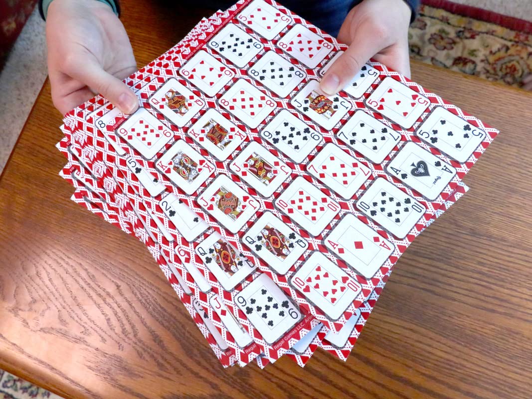 Regal Games Poker Keeno Bulk Set – 12 Double-Sided Boards, 200 Chips, 24 Layouts