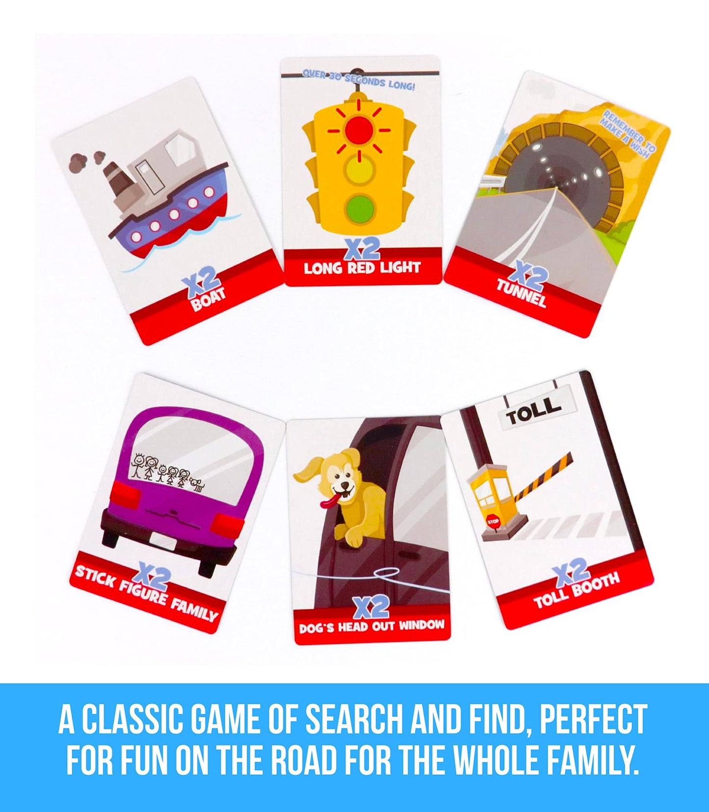 Regal Games Travel Outdoor Scavenger Hunt – 54 Cards for 2-8 Players
