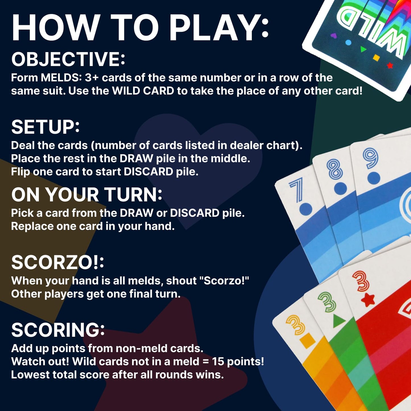 Regal Games ScorZo Rummy Card Game – 2-6 Players | Family Fun