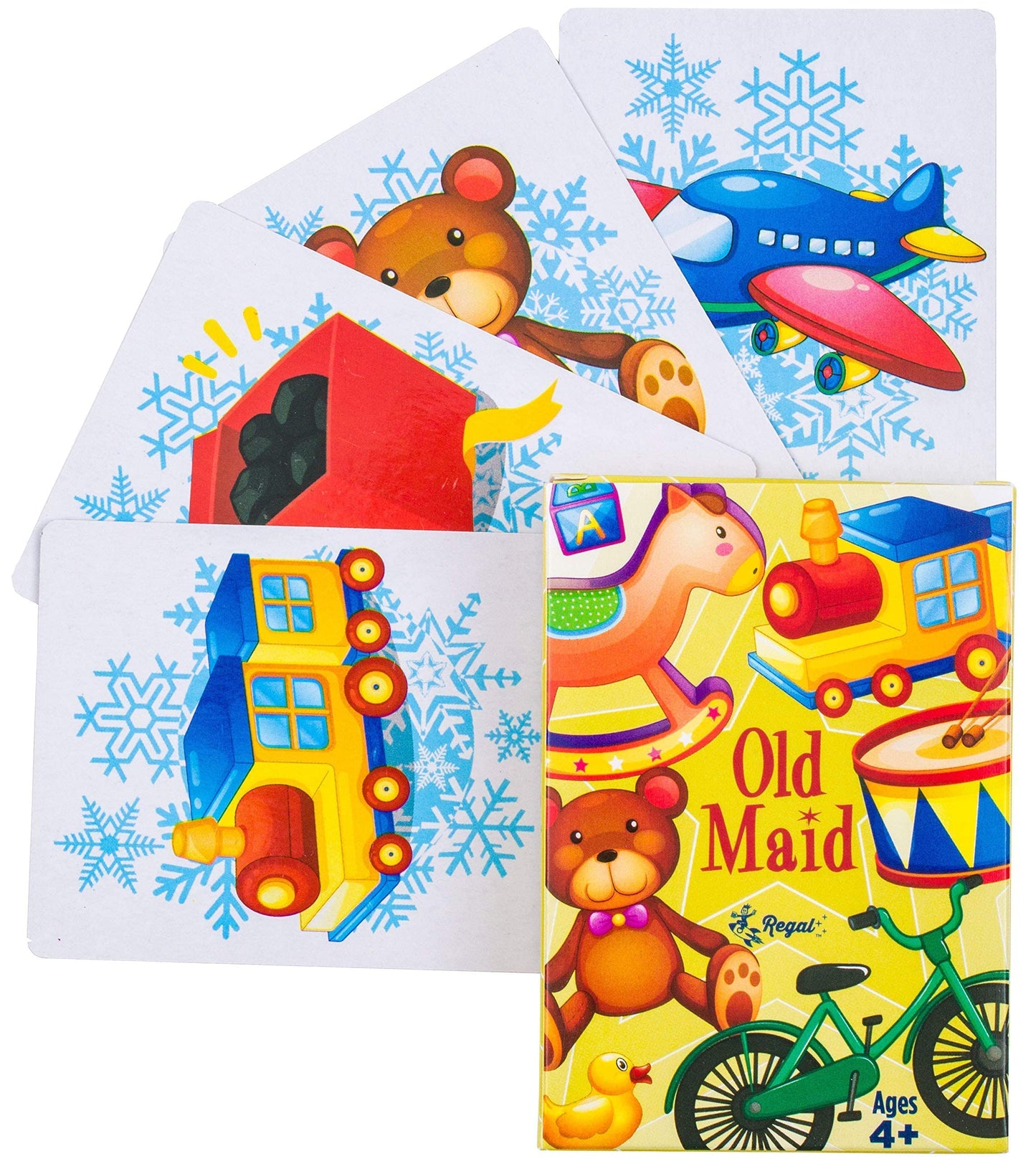 Regal Games Card Games for Kids – Holiday-Themed Go Fish, Crazy 8s, Old Maid & More (6-Set)