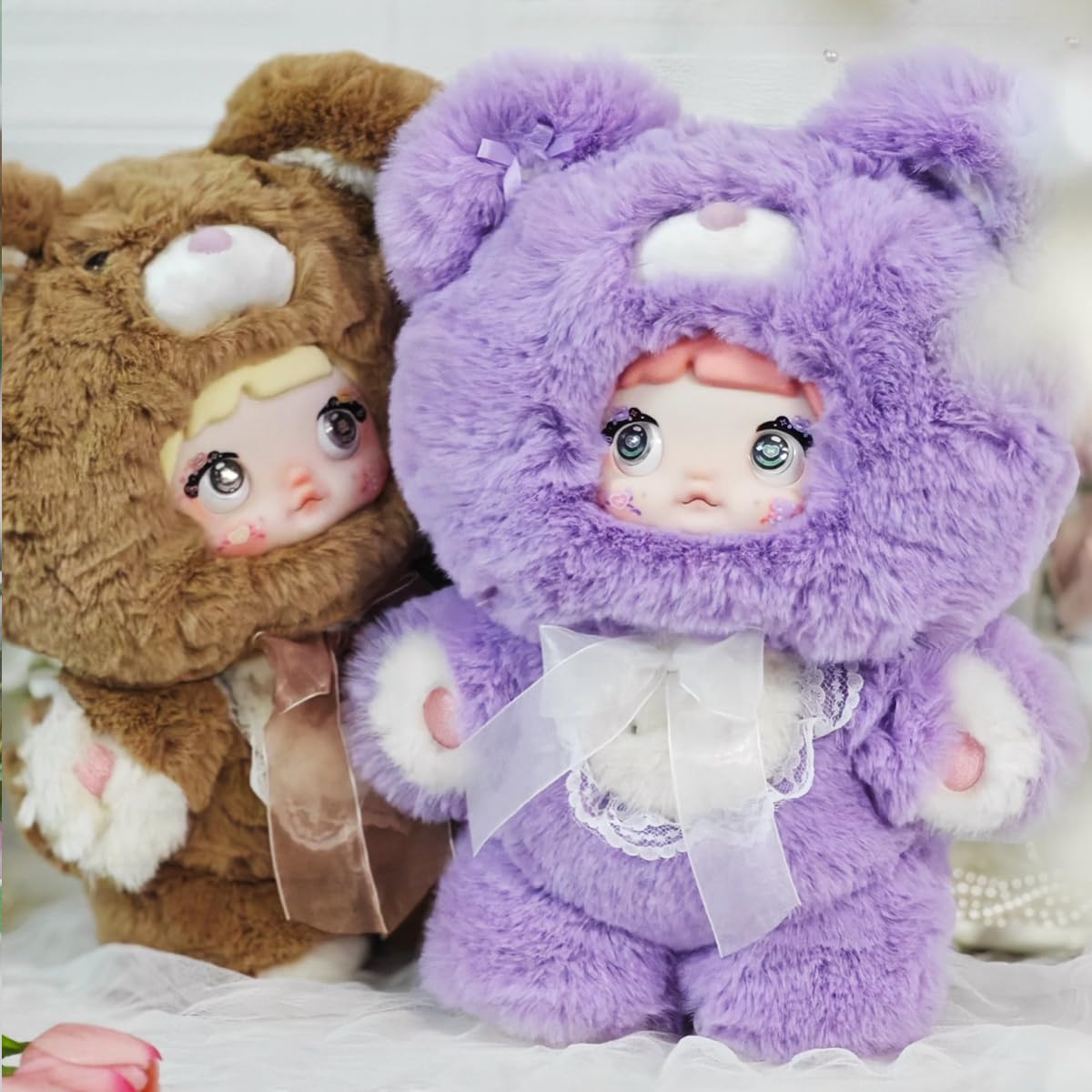 REIVIVORA Nommi Good Night Bear 400% Series Plush Blind Box – 1 Random Collectible Figure (1 of 9 Styles)