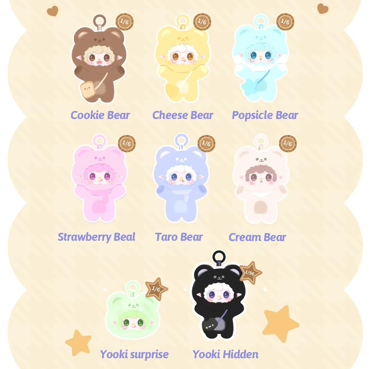 REIVIVORA YOOKI V4 Take A Bite of Bear Blind Box – 1 Mini Figure, 1 of 8 Styles