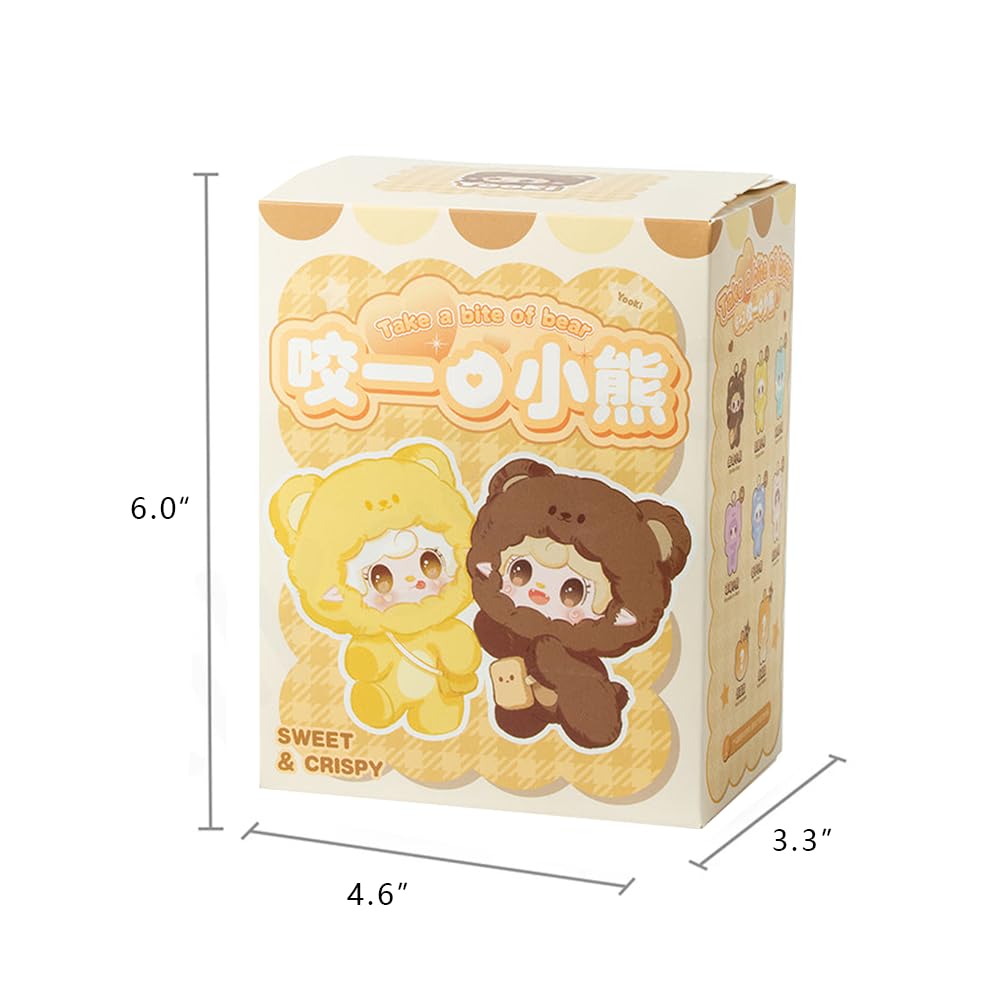 REIVIVORA YOOKI V4 Take A Bite of Bear Blind Box – 1 Mini Figure, 1 of 8 Styles