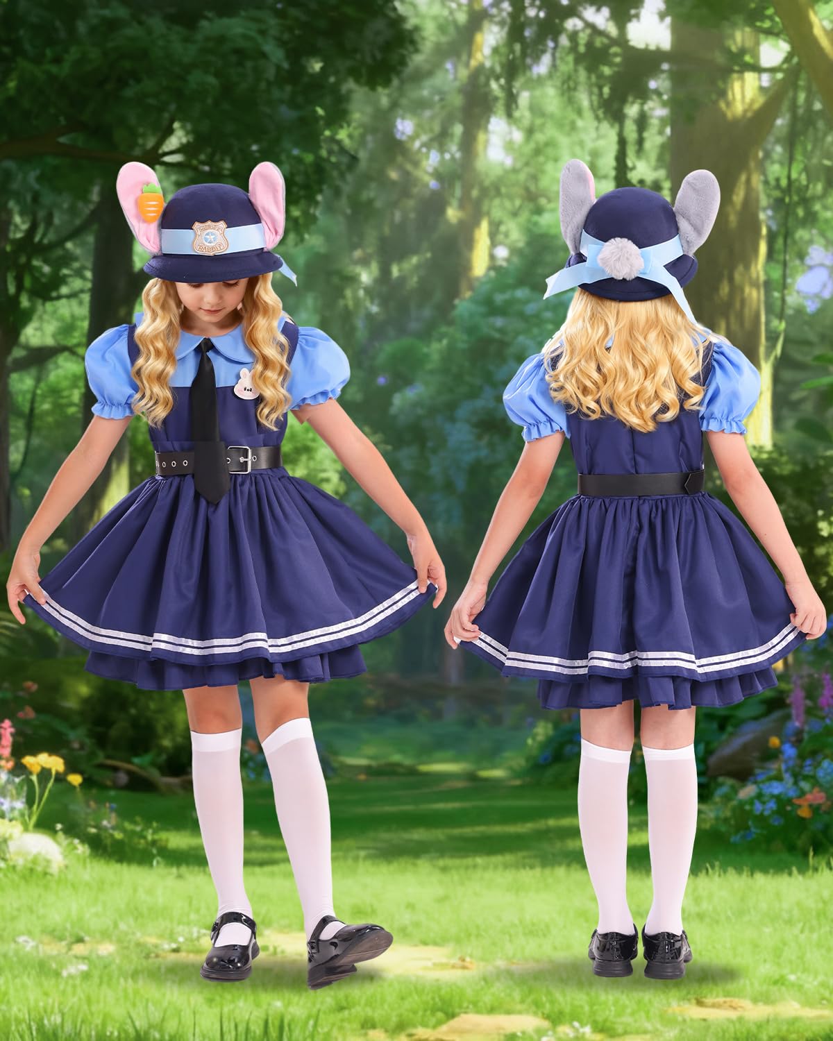 Relaehih Professional Police Officer Uniform Costume for Kids 6-7 Years | Realistic Dress-Up