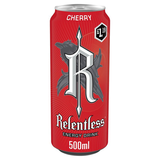 Relentless Cherry Energy Drink PMP 500ml (Case of 12)