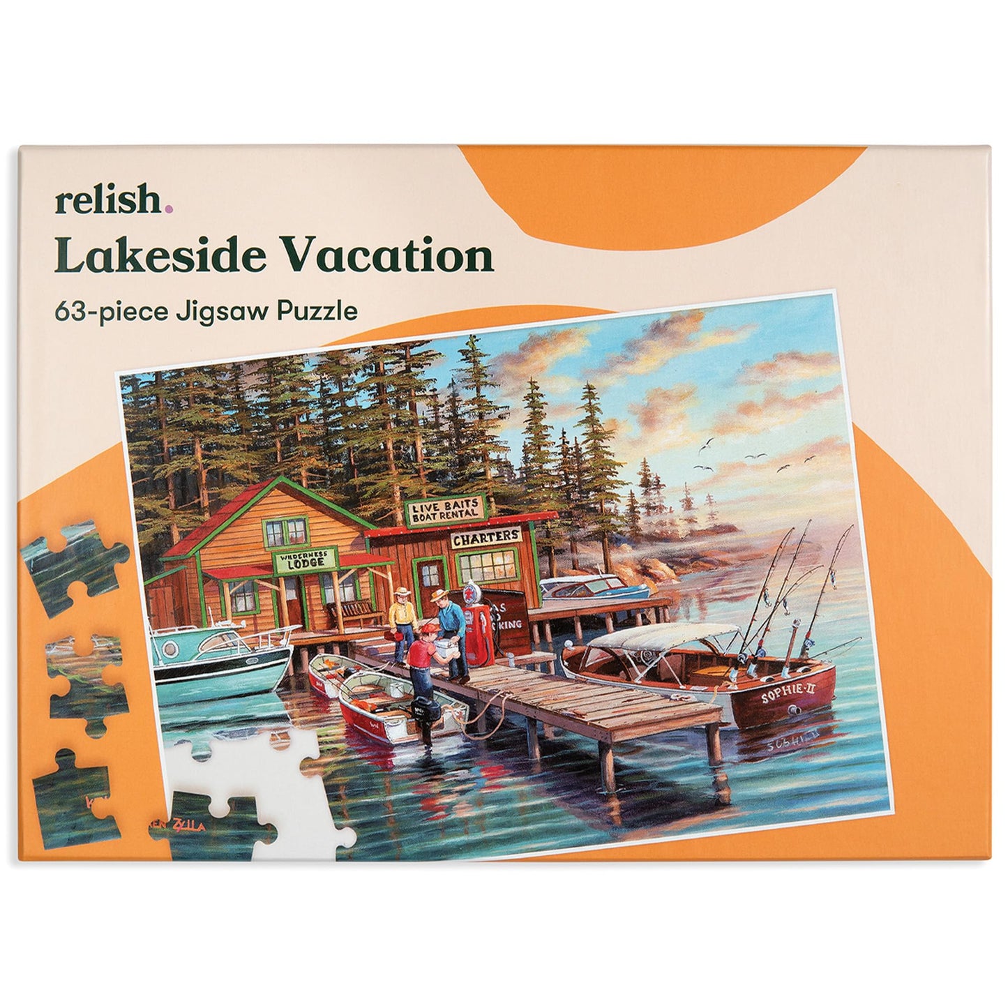 Relish Dementia Jigsaw Puzzle – 63-Piece Lakeside Vacation for Seniors