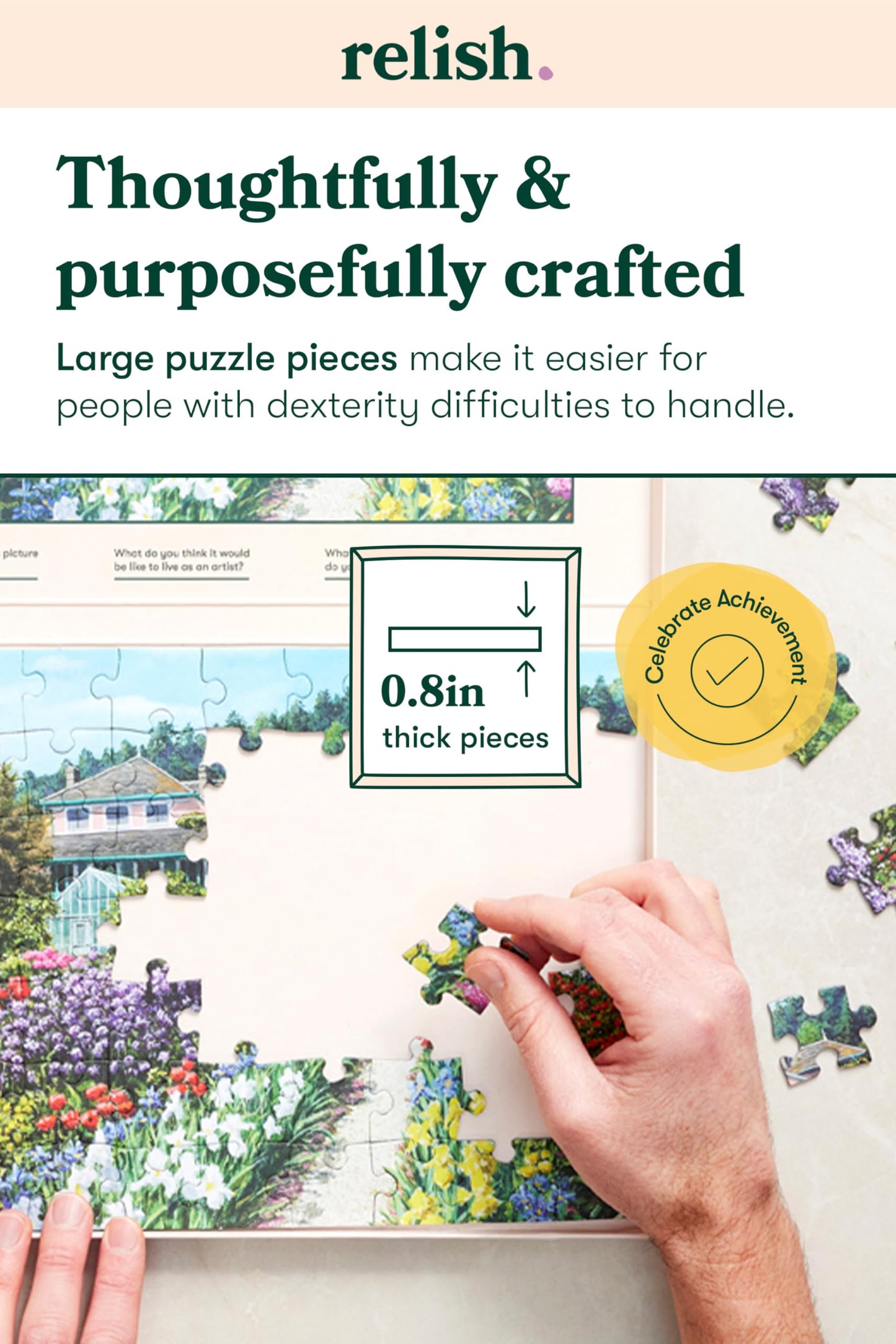 Relish Dementia Jigsaw Puzzle – 63-Piece Lakeside Vacation for Seniors
