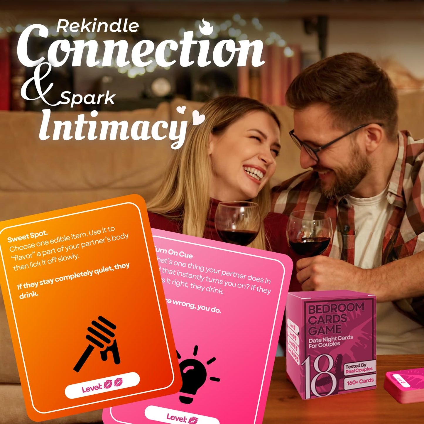 Renaco Gift Company — 160 Cards Couples Game for Adults: Romantic & Naughty Date Night Ideas