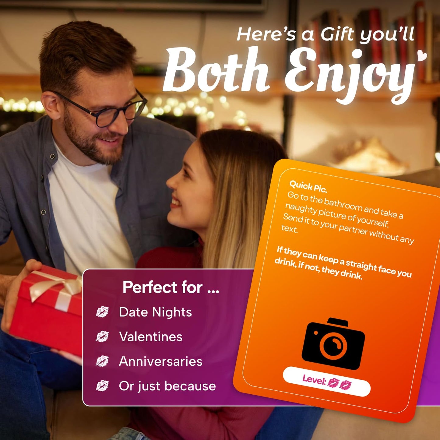 Renaco Gift Company — 160 Cards Couples Game for Adults: Romantic & Naughty Date Night Ideas