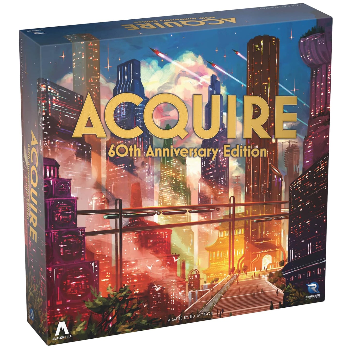 Renegade Game Studios: Acquire 60th Anniversary Edition – Deluxe Components & Strategy Game