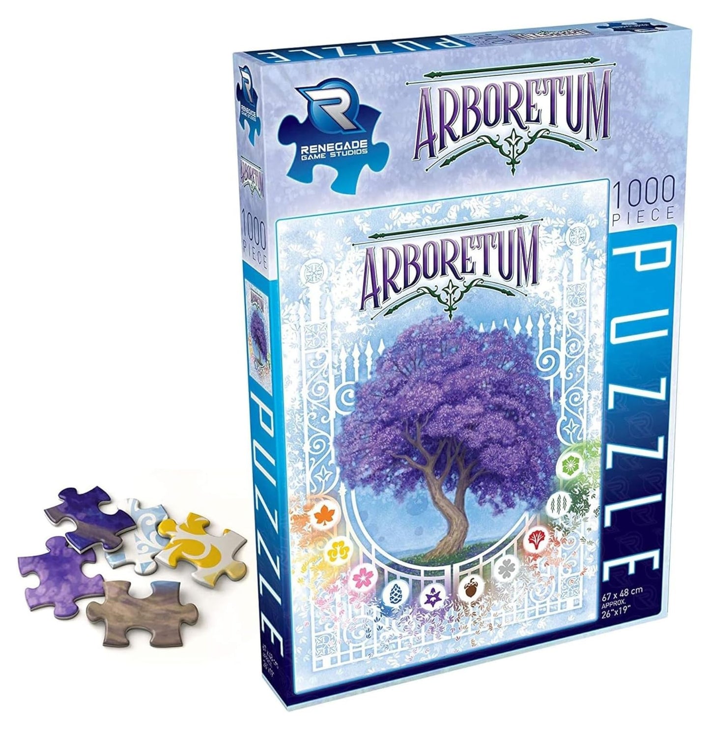 Renegade Arboretum 1000-Piece Jigsaw Puzzle – 26 x 19 in, Card Game Art, RGS2151