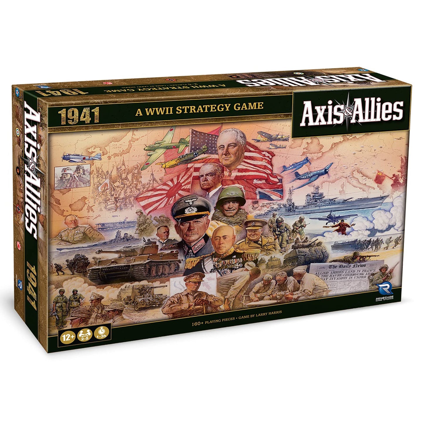 Axis & Allies 1941 Board Game by Renegade Game Studios | 2-5 Players, 1–3 Hours