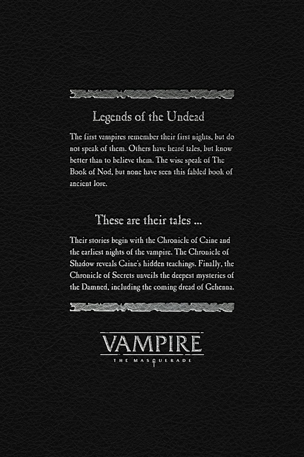 Renegade Game Studios – The Book of Nod: Vampire: The Masquerade 5th Edition Mythic Texts
