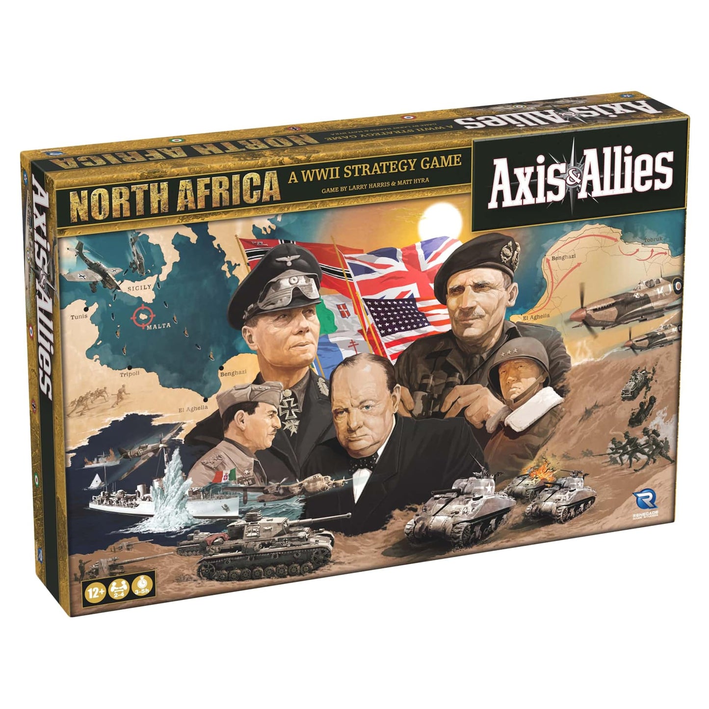 Renegade Game Studios: Axis & Allies North Africa – 2-4 Players, 3-6 Hours, 250+ Miniatures