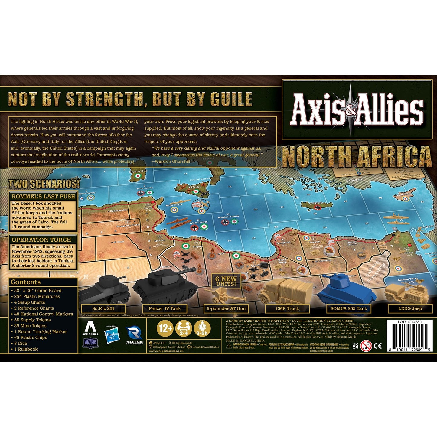 Renegade Game Studios: Axis & Allies North Africa – 2-4 Players, 3-6 Hours, 250+ Miniatures