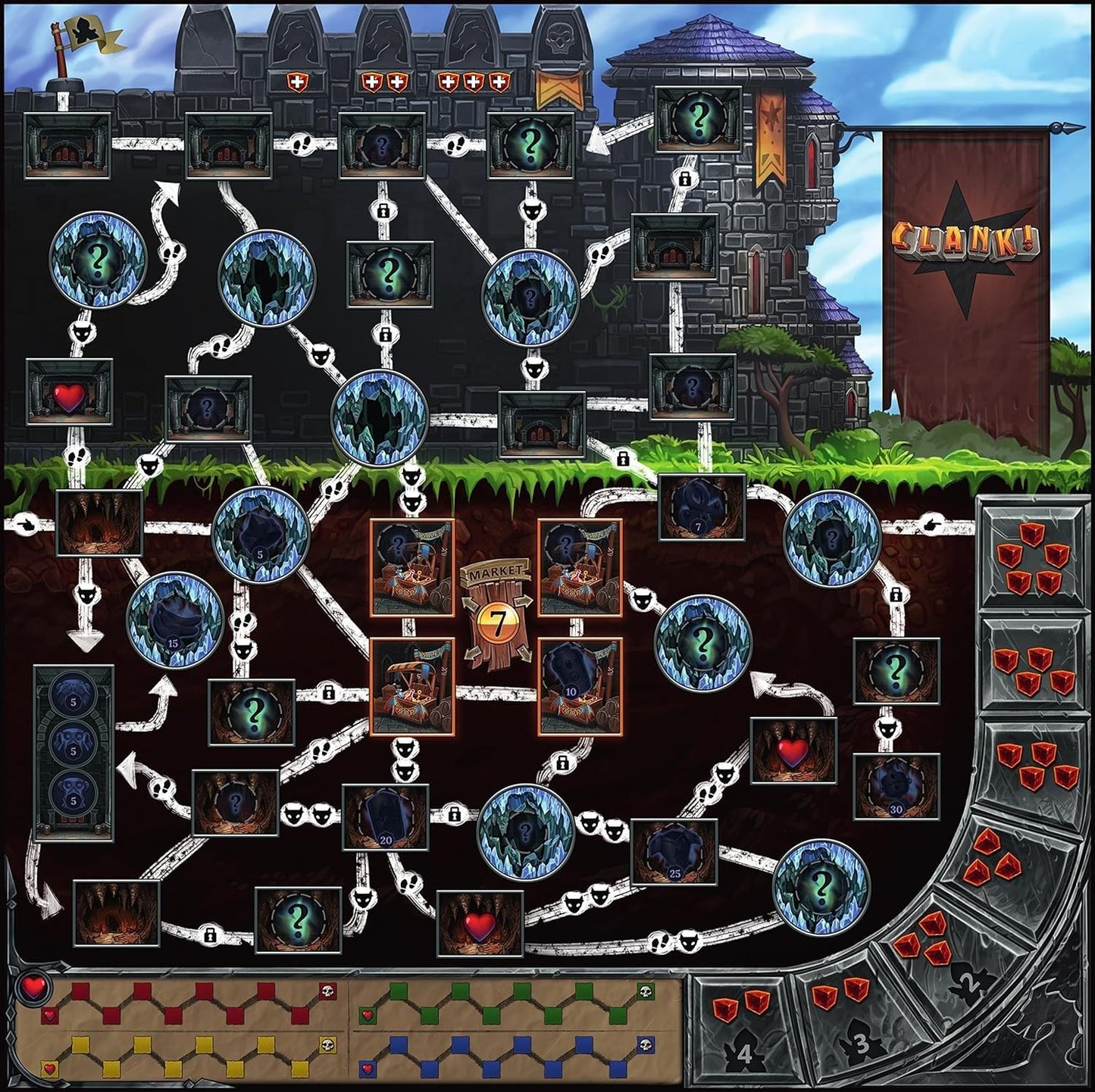 Clank! A Deck-Building Adventure by Renegade Game Studios | 2-4 Players