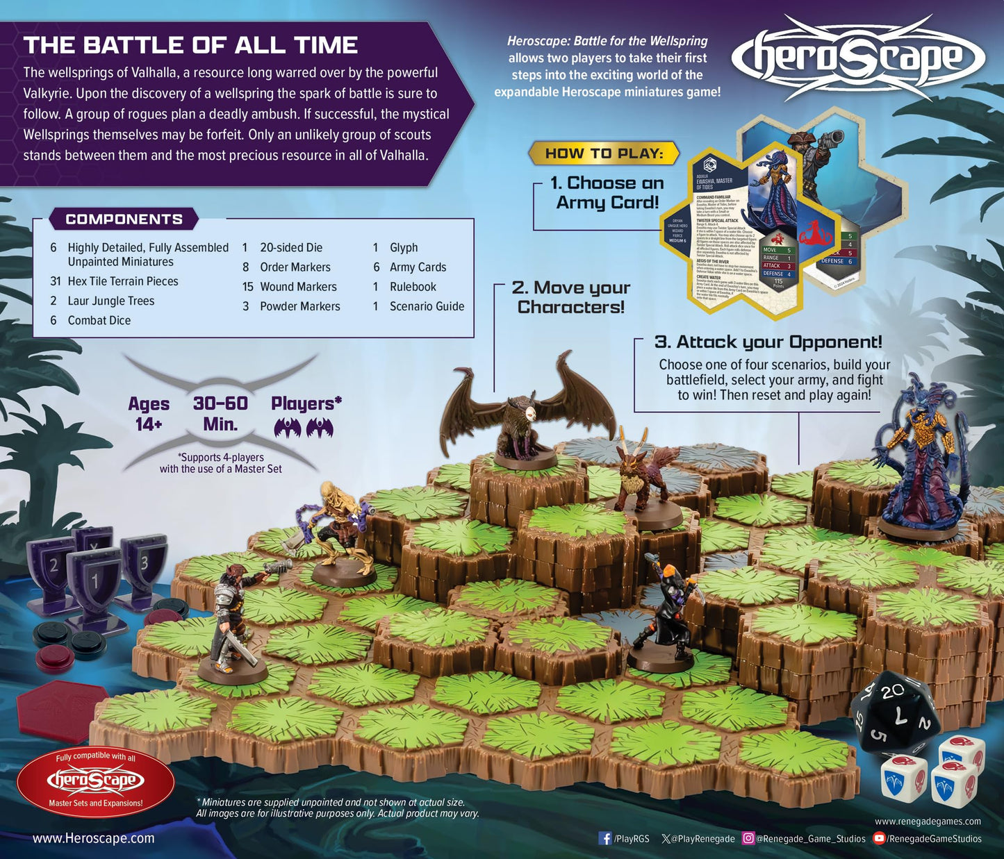 Renegade Game Studios Heroscape Battle for the Wellspring Battle Box – Standard Edition