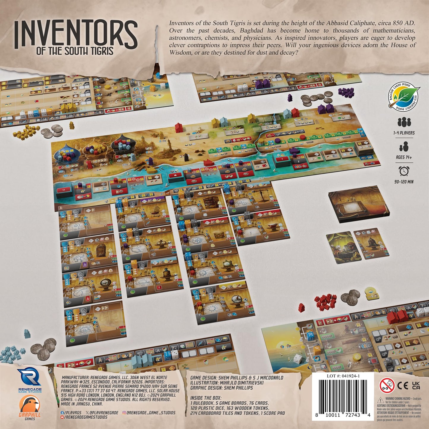 Inventors of the South Tigris – Stand-alone Strategy Game by Renegade Game Studios (1-4 players, Ages 14+)