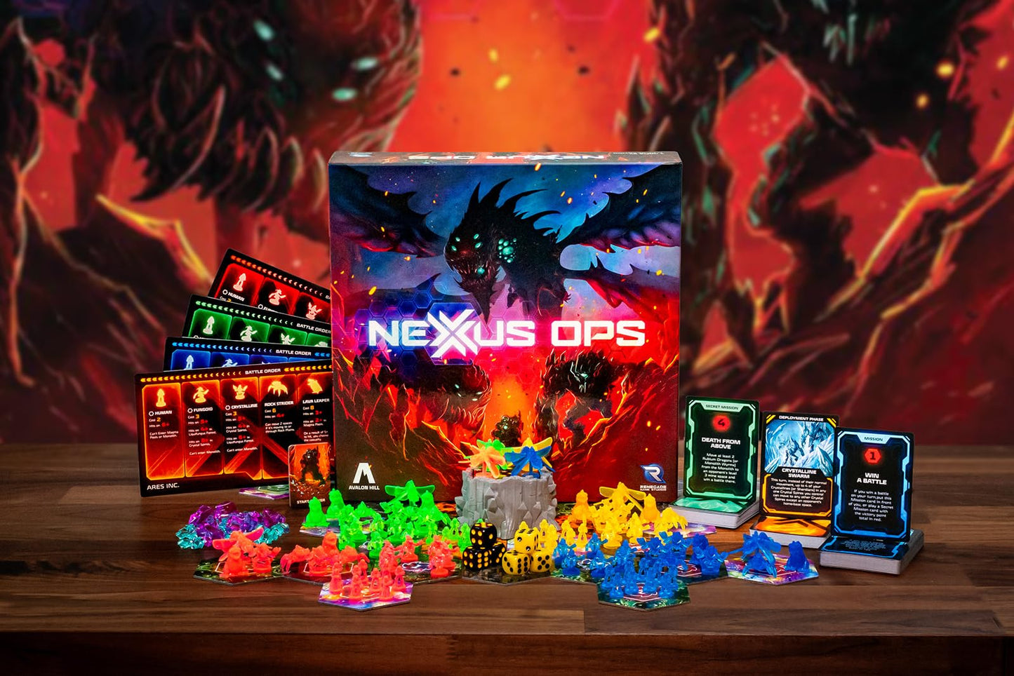 Renegade Game Studios: Nexus Ops – Strategy Board Game with Secret Missions & Rubium Mines