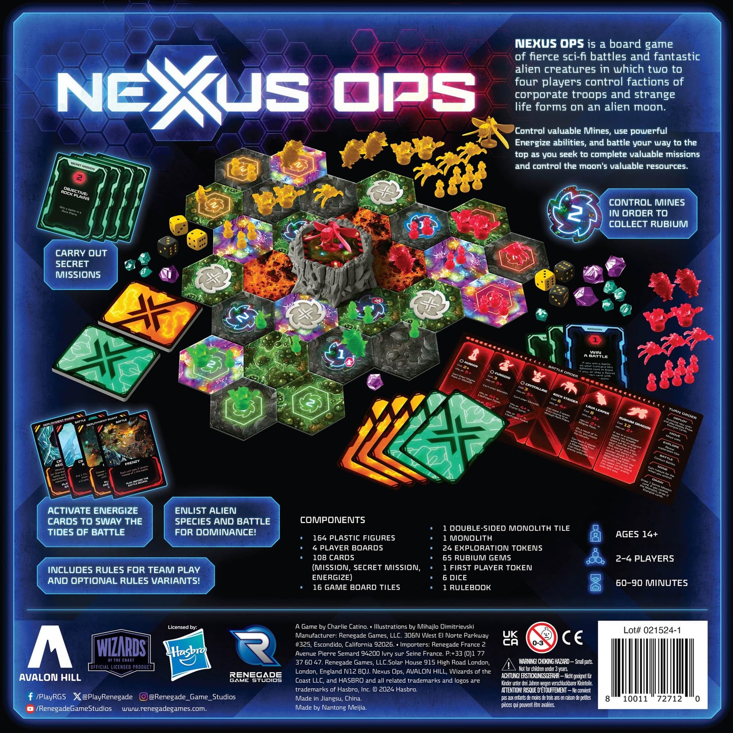 Renegade Game Studios: Nexus Ops – Strategy Board Game with Secret Missions & Rubium Mines