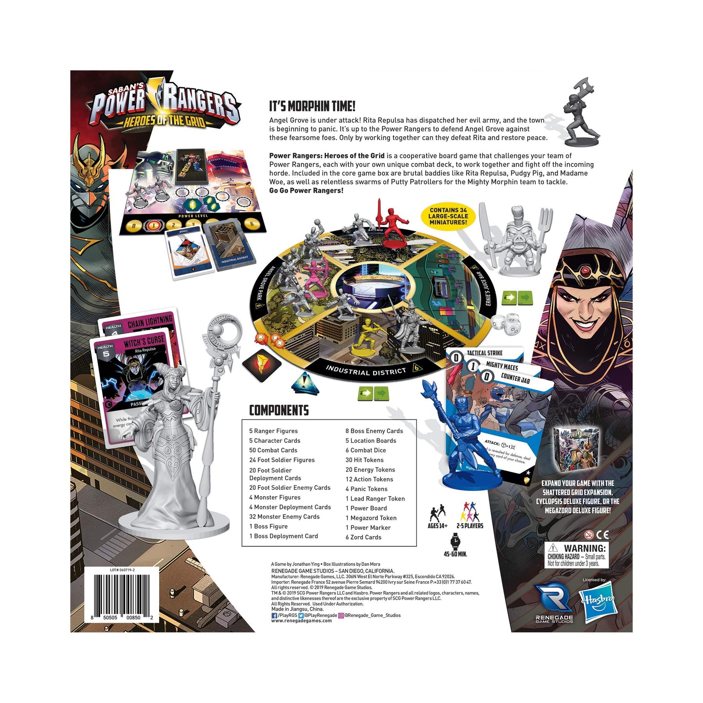 Power Rangers: Heroes of the Grid — Cooperative Adventure by Renegade Game Studios | 2-5 Players, 14+