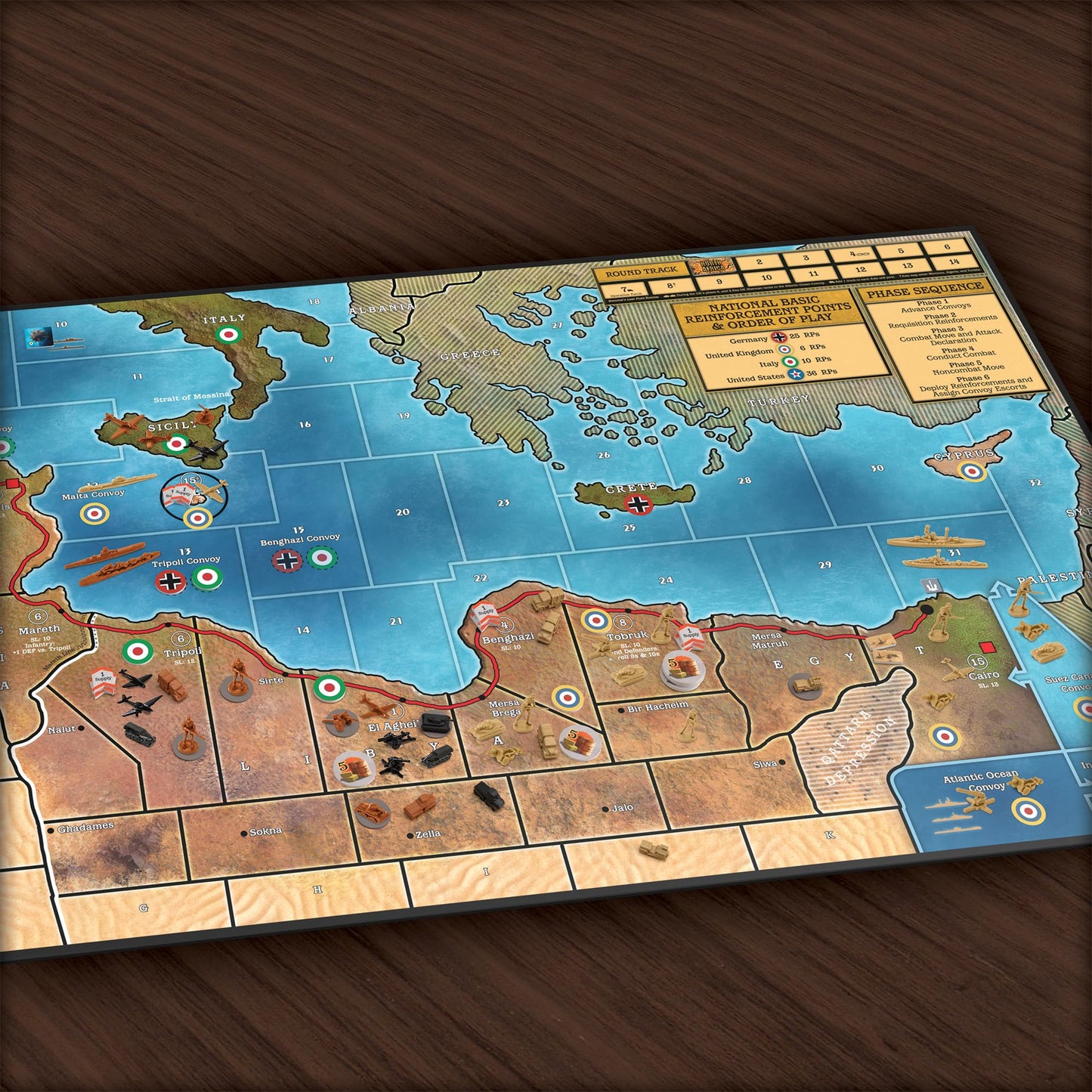 Renegade Game Studios: Axis & Allies North Africa – 2-4 Players, 3-6 Hours, 250+ Miniatures