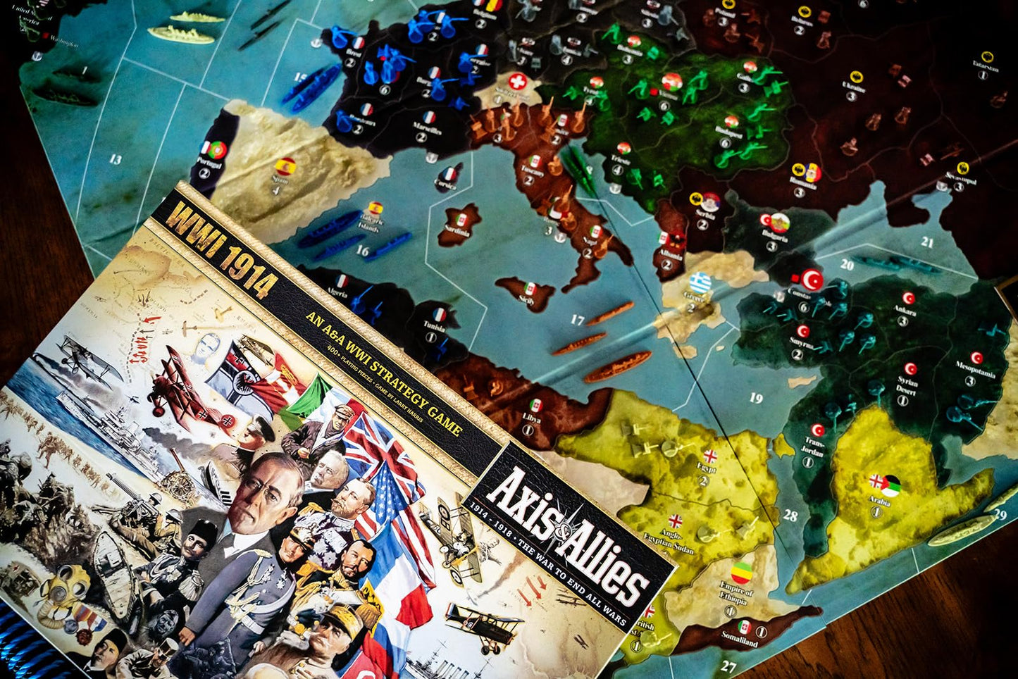 Renegade Game Studios Axis & Allies WWI 1914 – Strategic War Board Game for 2-8 Players (Ages 12+)