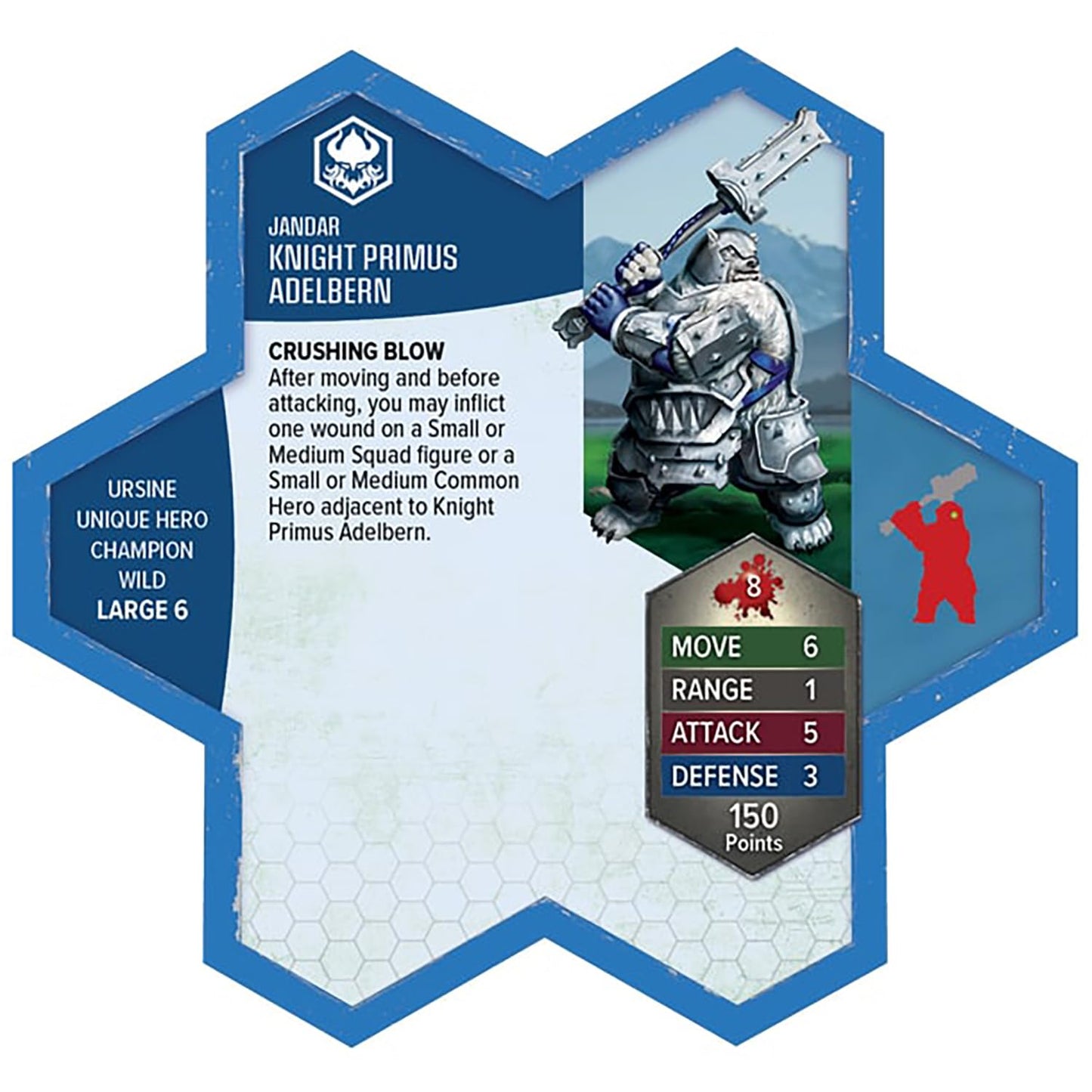 Heroscape Rising Tide – Knight Primus Adelbern & Ordo Borealis Army Expansion | Renegade Game Studios