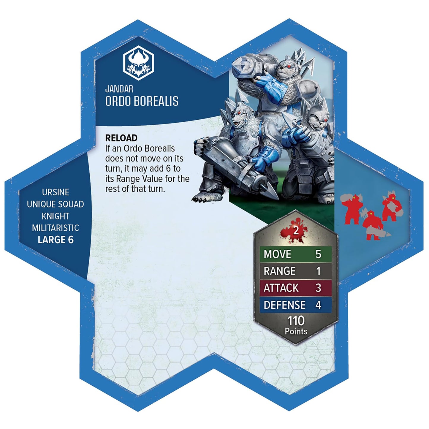 Heroscape Rising Tide – Knight Primus Adelbern & Ordo Borealis Army Expansion | Renegade Game Studios