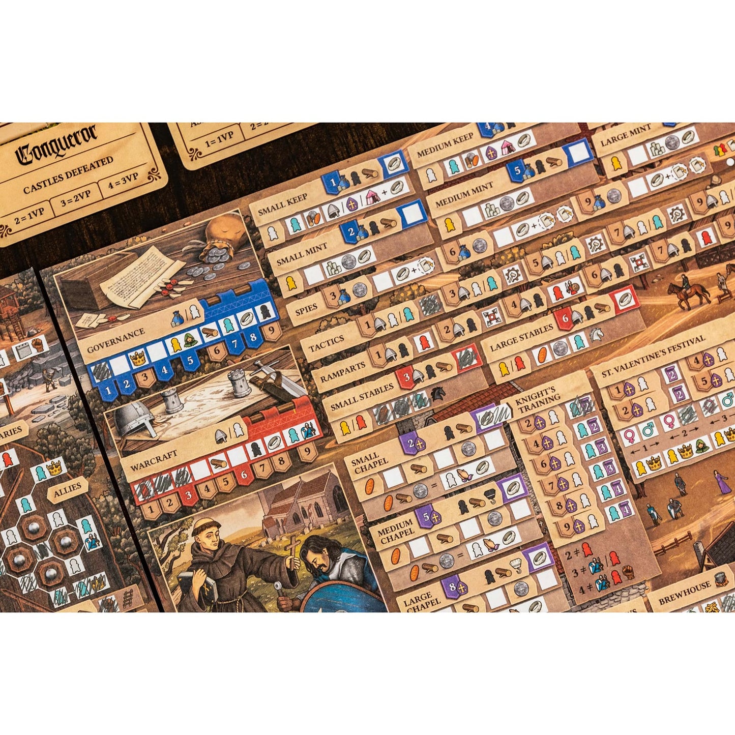 Renegade Games: The Anarchy – Medieval Domain-Building Strategy Board Game for 1-4 Players