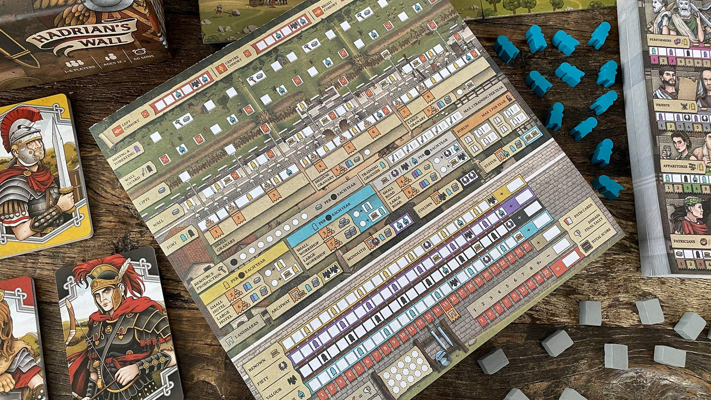 Renegade Game Studios: Hadrian's Wall — Strategy Board Game for 1–6 Players (60 Min)