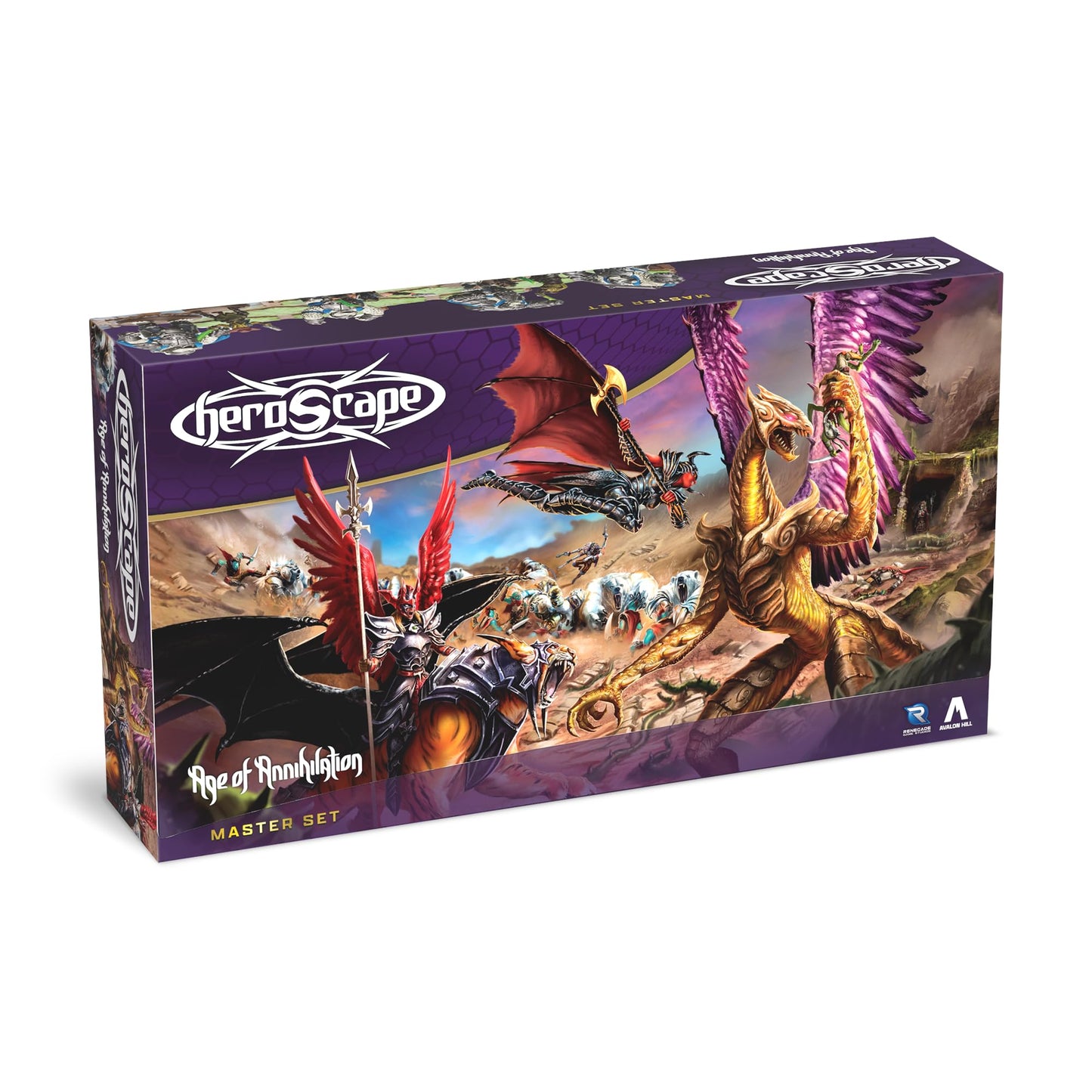 Heroscape Age of Annihilation Master Set | 20 Unpainted Miniatures | 2-Player Strategy | Renegade Game Studios