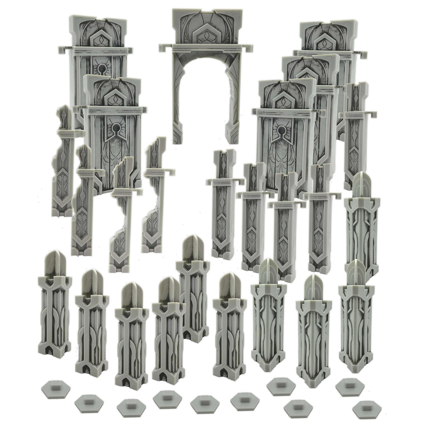 Renegade Game Studios | Heroscape The Ruins at Laur's Edge Terrain Expansion – Wall Terrain Pack
