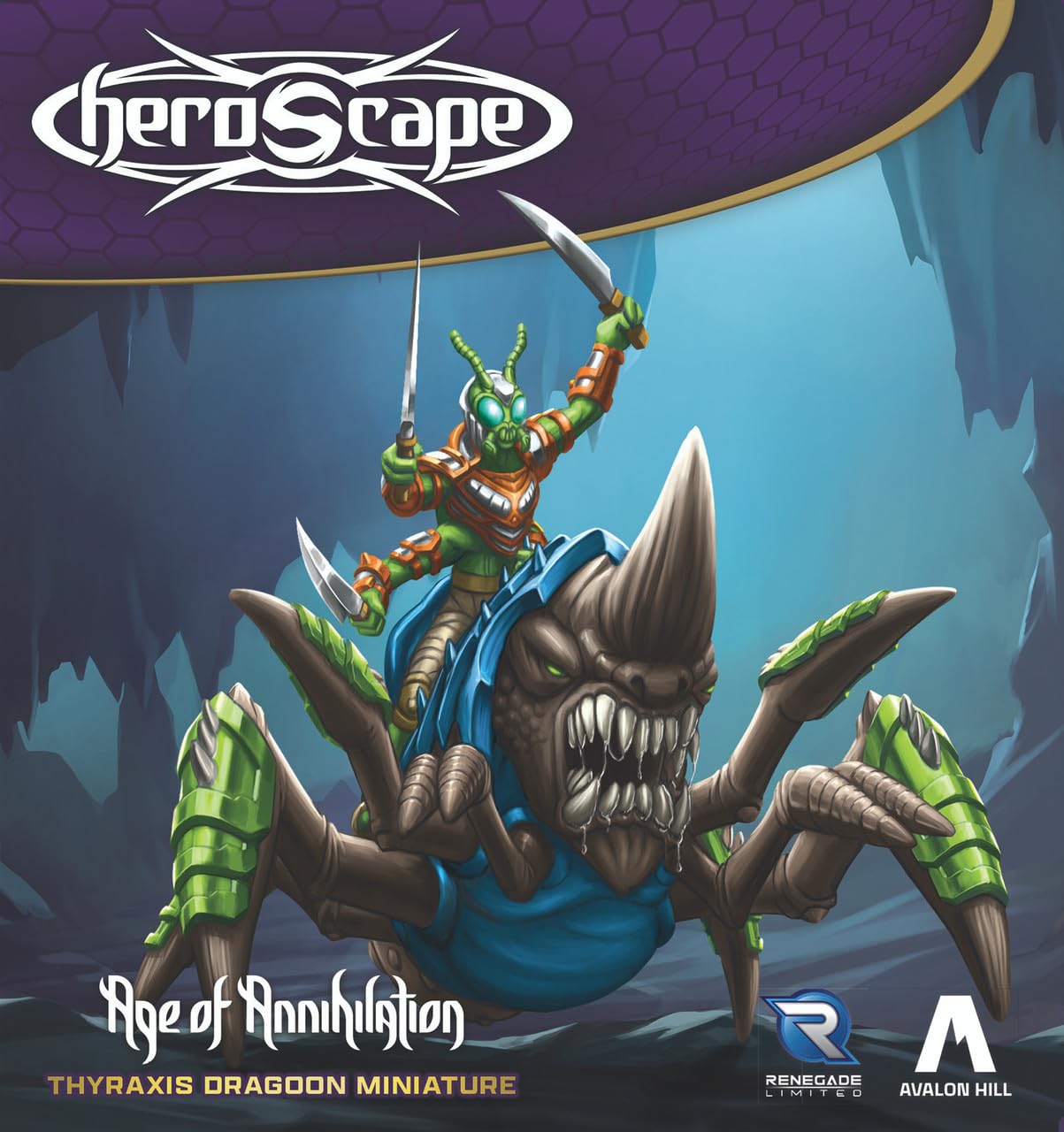 Renegade Game Studios – Heroscape Thyraxis Dragoon Miniature | Fully Assembled & Highly Detailed | Ages 14+
