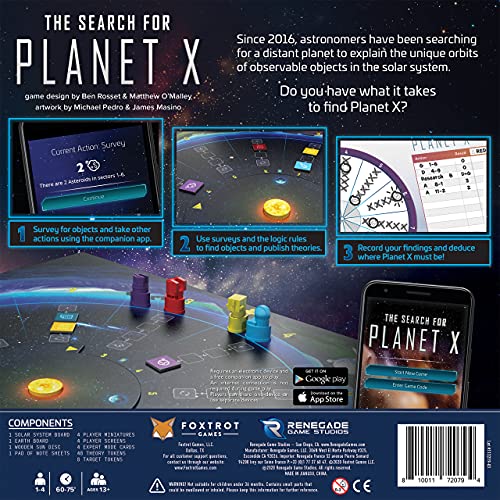 Renegade Game Studios – The Search for Planet X | 1–4 Players | 60–75 Min | Astronomer Deduction Game