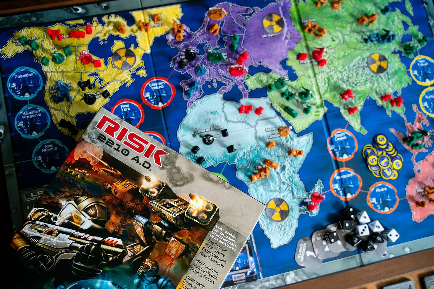 Renegade Game Studios: Risk 2210 A.D. – Strategy Board Game with Mechs, Underwater & Moon Maps, 2-5 Players