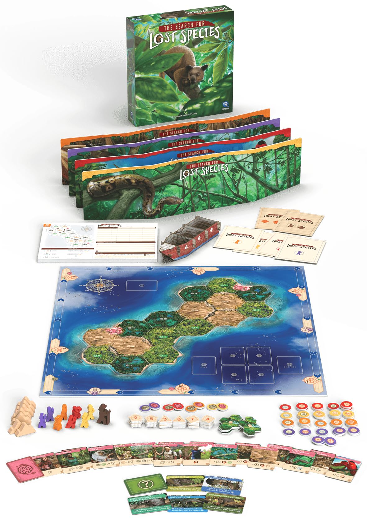 Renegade Game Studios The Search for Lost Species – Deduction Board Game for 1–4 Players | 60–75 min