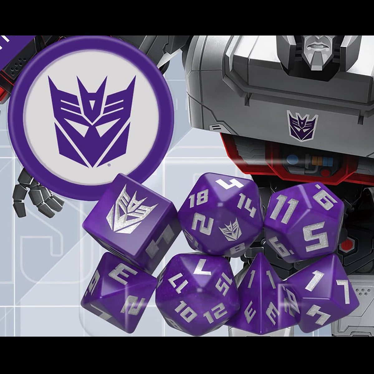 Renegade Game Studios Transformers RPG Decepticon Dice Set — 8-Piece for Essence20