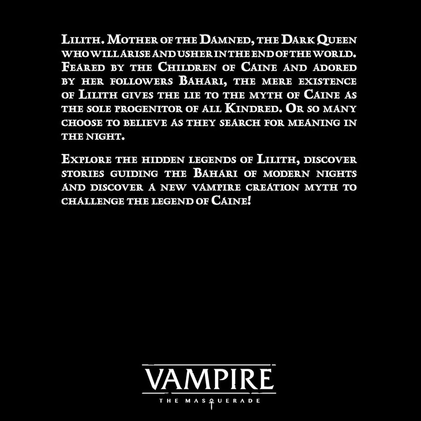 Vampire: The Masquerade Revelations of the Dark Mother Accessory – Renegade Game Studios, 5e RPG Hardcover