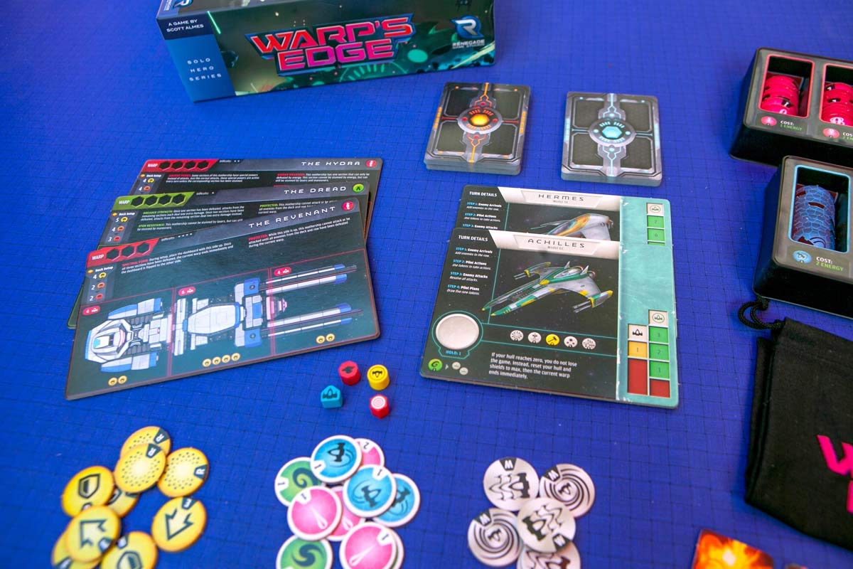 Renegade Game Studios Warp's Edge | Solo Space Bag-Building Game (Ages 10+)