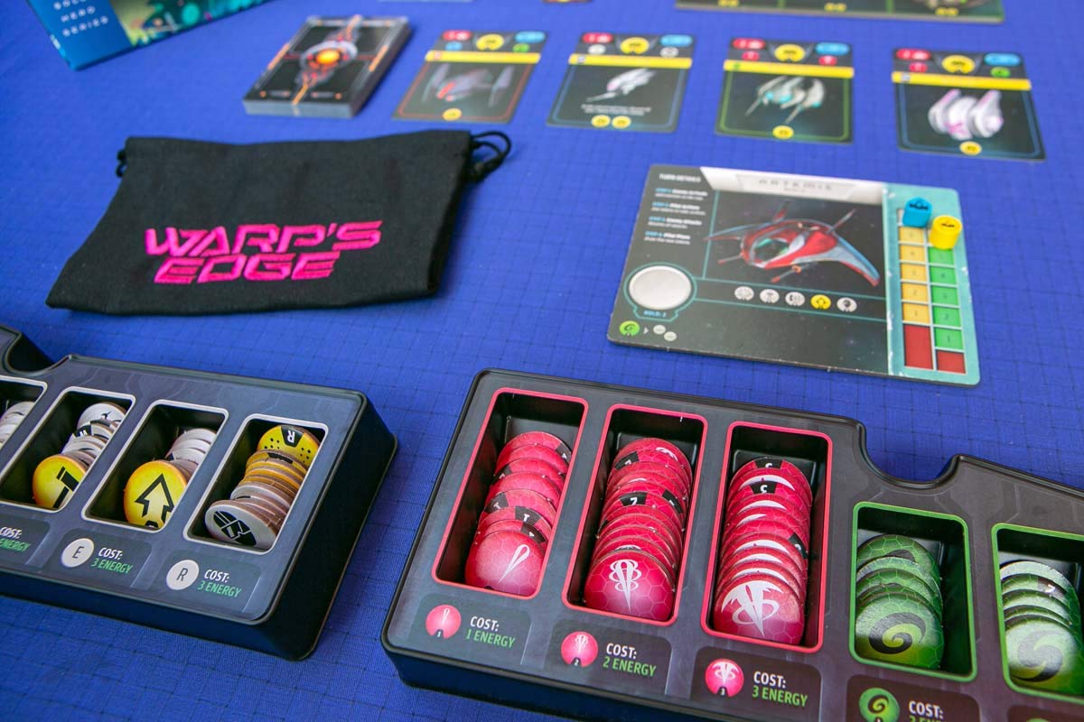 Renegade Game Studios Warp's Edge | Solo Space Bag-Building Game (Ages 10+)